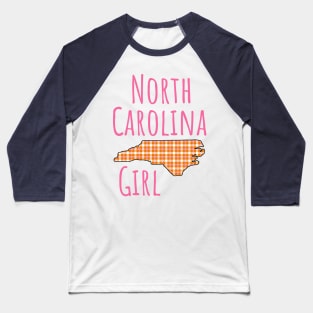 NC Girl Plaid Baseball T-Shirt